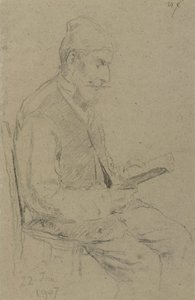 Okuyucu Adam by Albert Anker